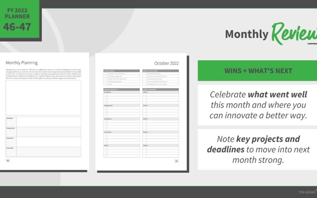 MONTHLY REVIEW: Are you busy or productive? Efficient or effective?